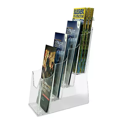 DL Multipurpose Slatwall Freestanding Leaflet Brochure Poster Holder (G4) • £13.99