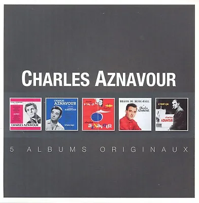 Charles Aznavour - 5 Original Albums Collection [5 Cd] New & Sealed • £9.95