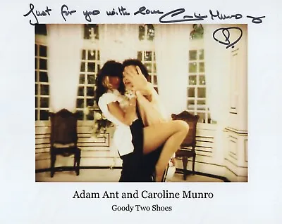 Actress & Model Caroline Munro Signed Adam Ant Goody Two Shoes Videoshoot Photo • £25