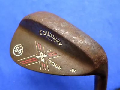 Callaway X-TOUR 54* Forged Sand Wedge Raw Vintage Finish SW Steel 54.13 • $29.95