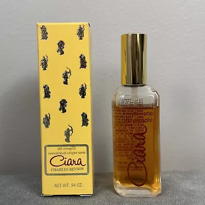 Ciara 80 Strength Concentrated .94 Oz Cologne Spray Vintage Charles Revson Box • $16.95