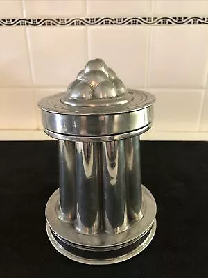 Antique Pewter Ice Cream Mould/Mold Three Section Strawberry Ice Cream • $199.99