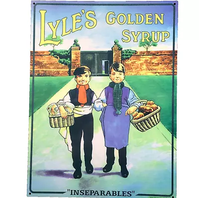 Metal Wall Art Poster Lyles Golden Syrup Bread Inseparables Retro Kitchen Decor • £6.99