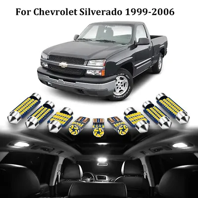 14 X White Interior LED Dome Lights Package For 1999 -2006 Chevy Silverado +TOOL • $14.98