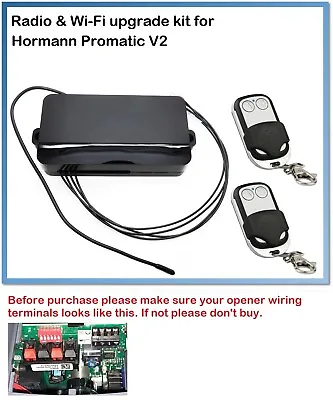 Universal 433MHz. Radio & Wi-Fi Upgrade Kit For Hormann/Garador Promatic V2 • £7.55