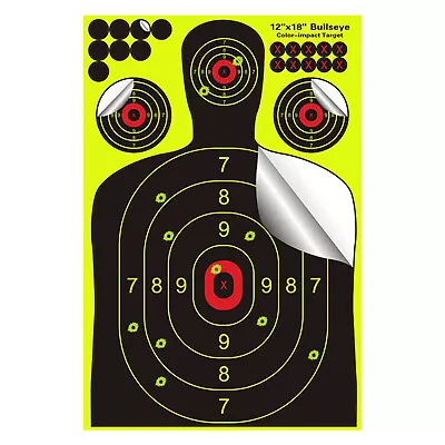 20Pack 12X18  Shooting Targets Splatter Gun Rifle Paper Target Adhesive Exercise • $20.89