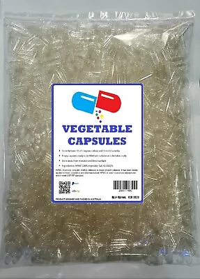 💊 Size 1 2 3 4 0 00 000 Empty Vegetable Capsules Medicine Pill Vitamins • $3.88