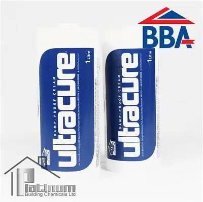 ULTRACURE DPC Injection Cream 2 X 1L | Damp Proof Course Rising Damp Treatment • £42