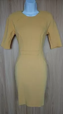 £4.50 • Buy River Island Yellow Stretch Fitted Pencil Dress Size 8-10 D78