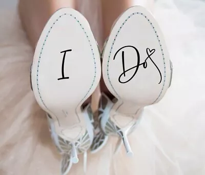 I Do Wedding Shoe Stickers I Do Bride Wedding Shoes Decals • $4