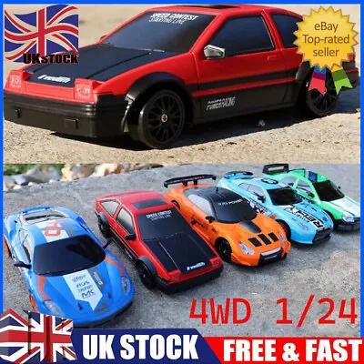 £19.99 • Buy 4WD RC Drift Car 1/24 Remote Control Racing High Speed GTR RC Kids 2023 Car Gift