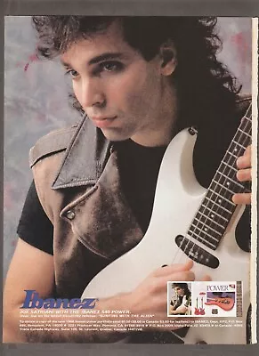 1988 JOE SATRIANI Magazine AD ~ IBANEZ 540 POWER GUITAR • $19.96