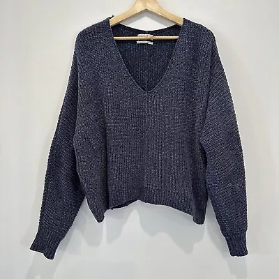 $24.95 • Buy Urban Outfitters Knit Sweater Womens Size S Grey V Neck Dolman Sleeve VGC