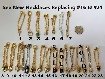 Dollhouse Miniature Jewelry - Choice Of 1 Of 23 Necklaces 1:12 Or 1:6 (Mostly) • $3.99