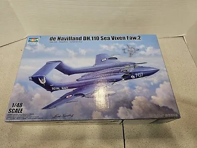 Trumpeter 1:48 DeHavilland Sea Vixen FAW.2 5808 OB Sealed Contents Eduard Extras • $84.99