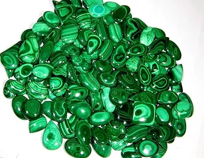 500 Ct Top Quality Natural Designer Malachite Wholesale Lots Cabochon Gemstones • $38.59