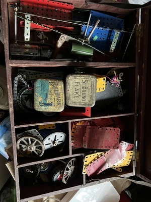 £50 • Buy Vintage Meccano In Wooden Storage Box