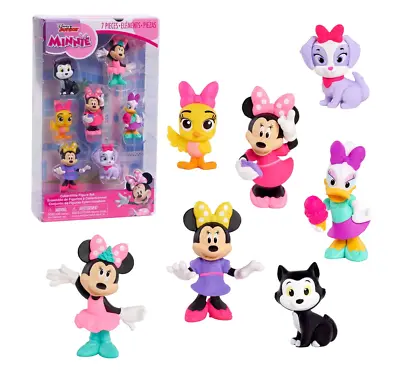 Disney Junior Minnie Mouse 7-Piece Collectible Figure Set 88208 • $15.95