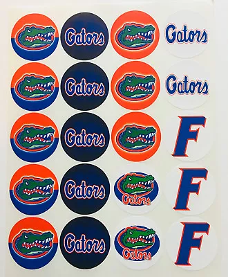 SET Of 100- 2  FLORIDA GATORS ADHESIVE STICKERS • $16