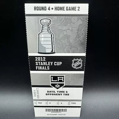 2012 Stanley Cup Finals Game 4 La Kings-1 Nj Devils-3 Full Ticket • $14.99