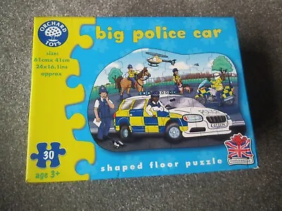 £3.20 • Buy ORCHARD TOYS Shape Floor Jigsaw Puzzle BIG POLICE  CAR  30 Pieces Age 3+  VGC