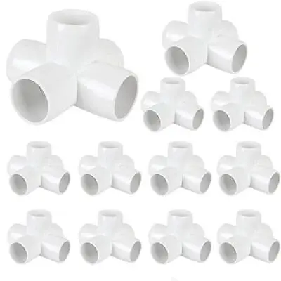 12 Pack 1 Inch 5 Way PVC Elbow Fittings 5-way Cross PVC Fitting Connector • $35.35
