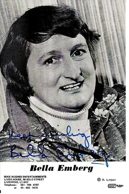 Bella Emberg - English Comedy Actress 'Blunderwoman' - Hand Signed Photograph • $5.28