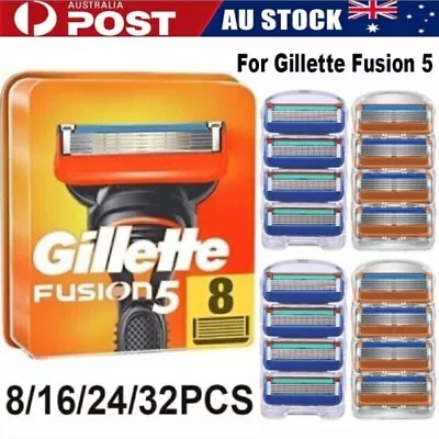 8-32pcs Replacement Razor Shaving Blade Refills Cartridges For Gillette Fusion 5 • $12.99