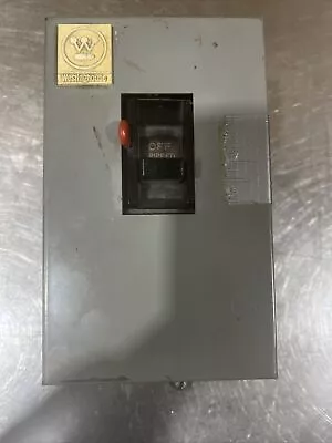 WESTINGHOUSE B100S0C 3 PHASE MANUAL MOTOR STARTER W/ENCLOSURE Used Surplus • $127.49