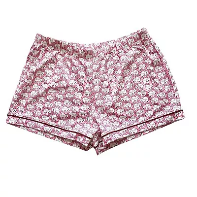 New ROLLER RABBIT Women’s Hathi Pajamas Shorts Elephants Sz S Pink • $49.99