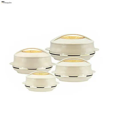 £28.95 • Buy 4Pc Plastic Hot Pot Thermal Insulated Casserole Food Warmer Serving Dish Set SR