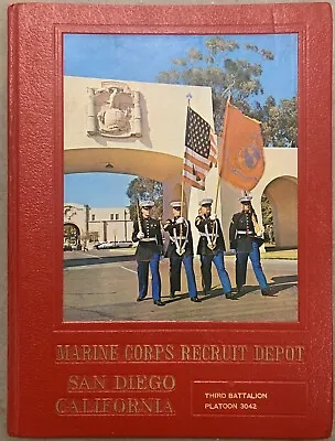 1979 U.s. Marine Corps Basic Yearbook Platoon 3042 San Diego Ca • $99.99