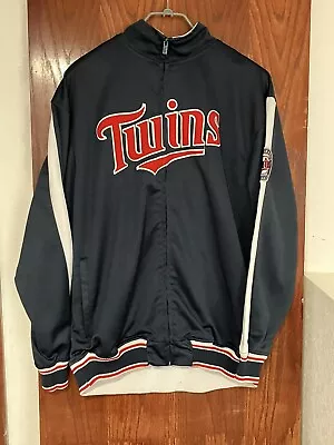 Stitches Minnesota Twins Baseball Track Jacket Men’s L/XL Full Zip • $29.99