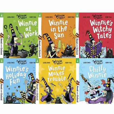 £17.99 • Buy Read With Oxford Stage 4 Winnie The Witch And Wilbur 6 Books Collection Set 