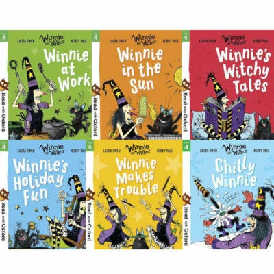 £17.99 • Buy Read With Oxford Stage 4 Winnie The Witch And Wilbur 6 Books Collection Set 