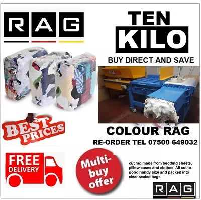 £14.50 • Buy Tshirt Cotton Rags Wiping Cleaning Polishing Rag Cloths Workshop T-Shirt 