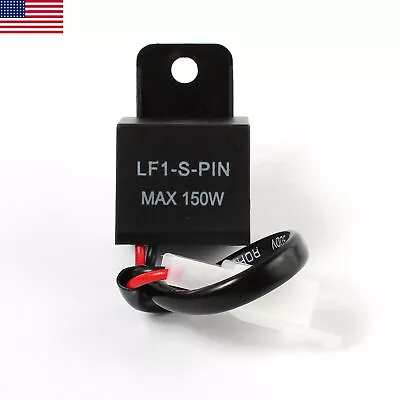 Electronic LED Flasher Relay 2-Pin FIX Motorcycle Turn Signal Bulbs Hyper Flash • $5.69