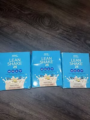 3 New Boxes GNC Total Lean Shake 25 (18 To Go Packets) French Vanilla Exp 4/2024 • $30