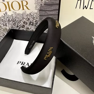 Prada New Metallic Hair Bands Black • $79.99