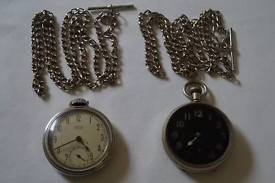 Vintage Pocket Watch X 2 Westclox Pocket Ben & Dunklings FOB Watches Not Working • $20