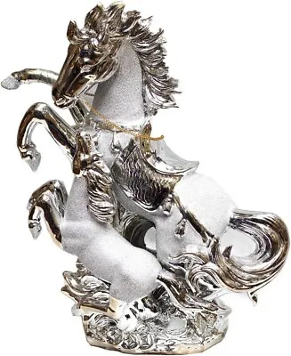 £40.49 • Buy Italian Style Horse Fole Romany Gypsy China Ornament Ceramic Center (Silver)