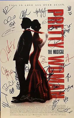 $79.99 • Buy PRETTY WOMAN Broadway Cast Signed Poster Windowcard - Andy Karl, Samantha Barks