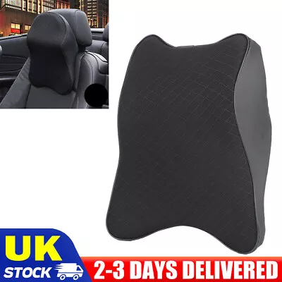 Car Seat Headrest Pad Memory Foam Pillow Head Neck Rest Back Support Cushion UK • £11.90