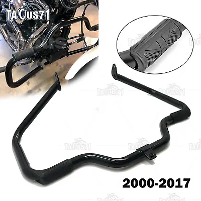 Black Mustache Engine Guard Highway Crash Bar For Harley Softail FLSTF 00-2017 • $86.99