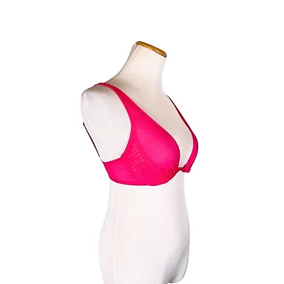 Very Sexy Victoria's Secret Size 34C Sheer Pink Underwire Bra Sequins • $17.99