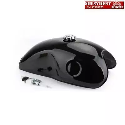 Cafe Racer Black Motorcycle Gas Fuel Tank 10L 2.6 Gallon For Honda/Suzuki/Yamaha • $290.89