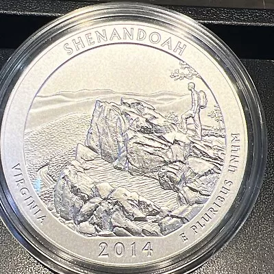 2014 Silver ATB 5 OZ Shenandoah Virginia Uncirculated America The Beautiful • $205