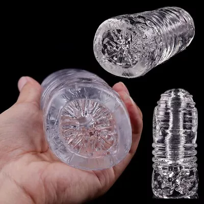 Jelly Male Masturbator Sleeve Stroker Pocket Pussy Stroker Sex Toys For Men • $13.98