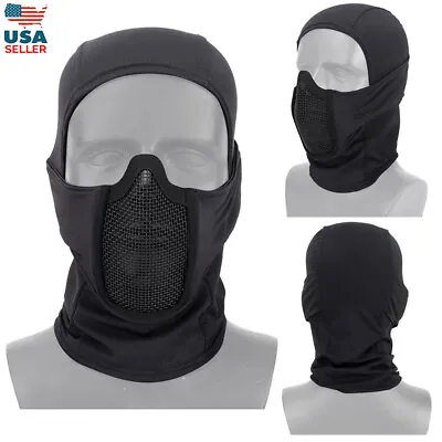 Balaclava Airsoft Paintball Full Face Mask Tactical Wargame CS Protection Cover • $15.89