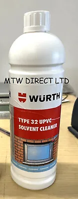 PVC Solvent Cleaner 1 Litre Bottle Type 32 UPVC Window Door Frame • £20.62